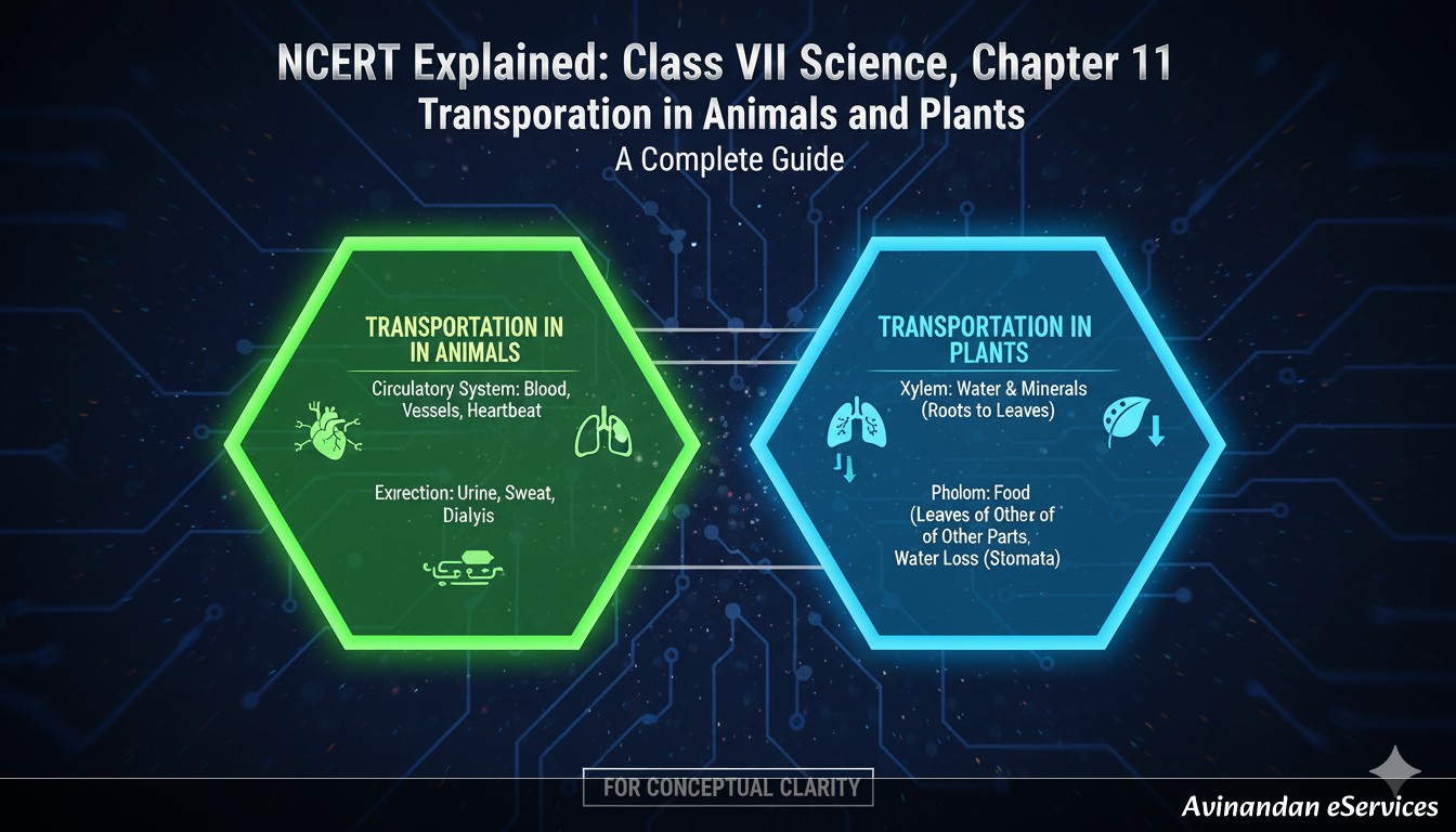 NCERT Explained: Class VII Science, Chapter 11 - Transportation in Animals and Plants