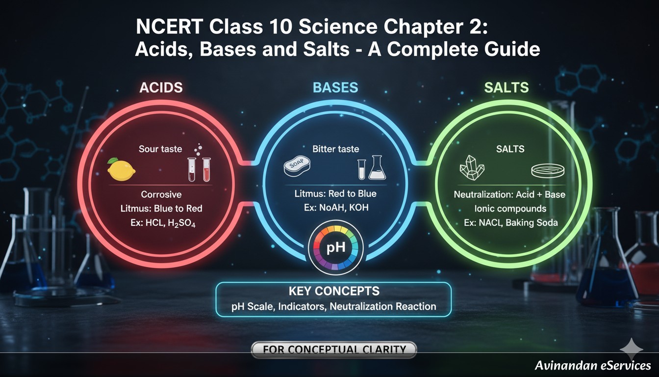 NCERT Class 10 Science Chapter 2: Acids, Bases and Salts - A Complete Guide