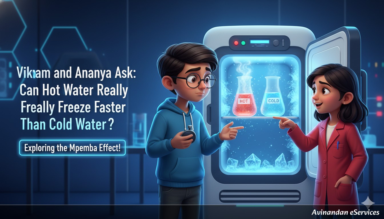 Vikram and Ananya Ask: Can Hot Water Really Freeze Faster Than Cold Water?