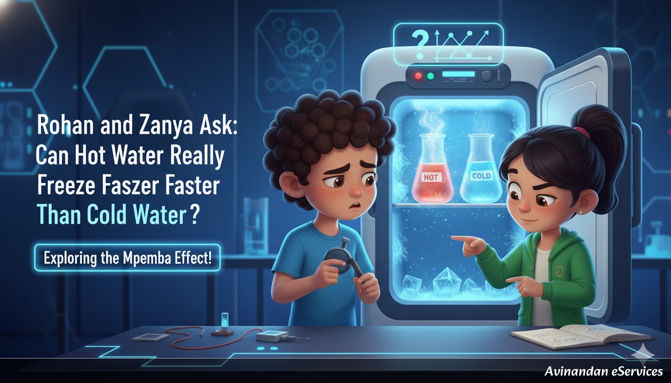 Rohan and Zara Ask: Can Hot Water Freeze Faster Than Cold Water?