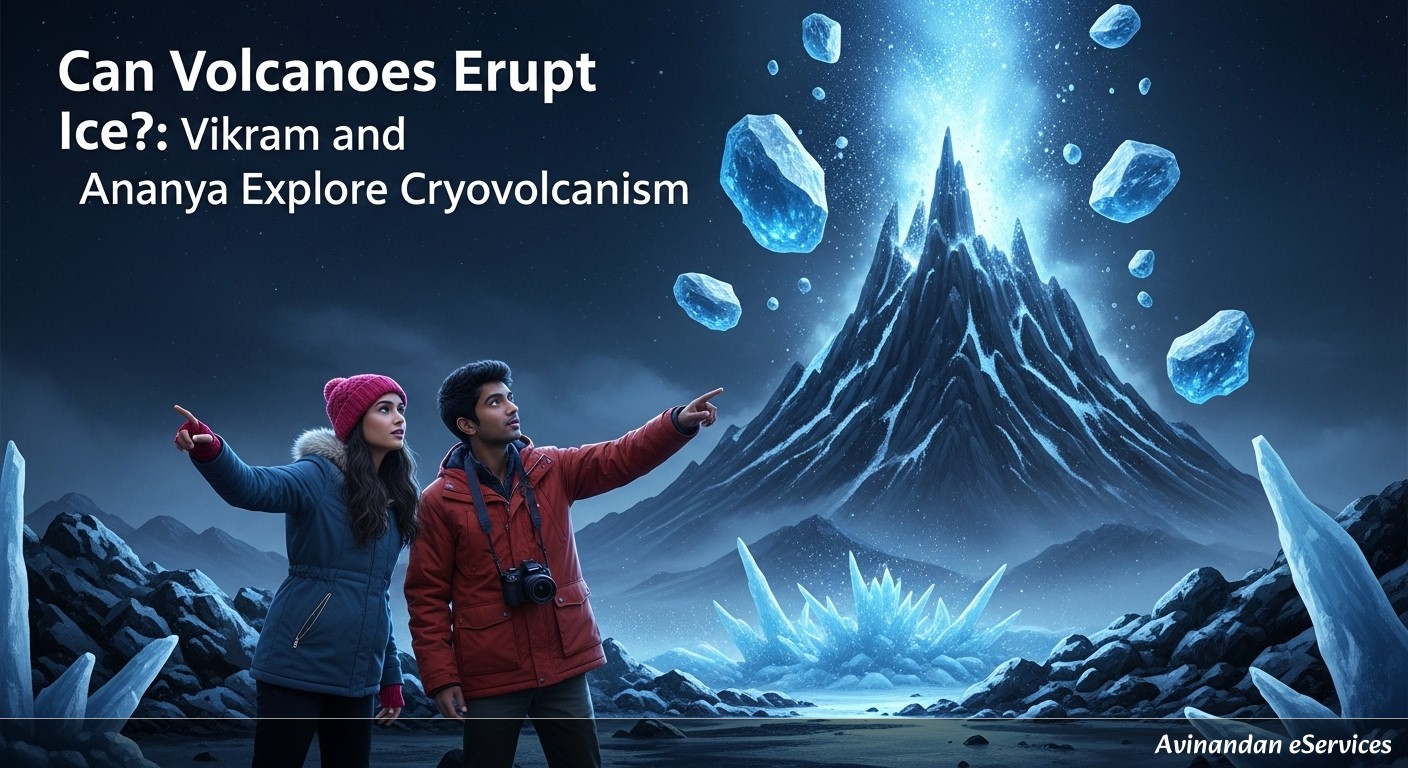 Can Volcanoes Erupt Ice?: Vikram and Ananya Explore Cryovolcanism