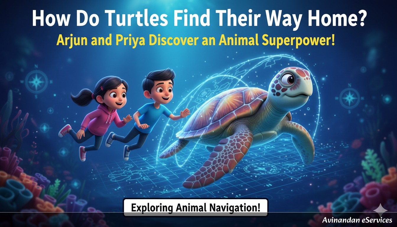 How Do Turtles Find Their Way Home?: Arjun and Priya Discover an Animal Superpower!