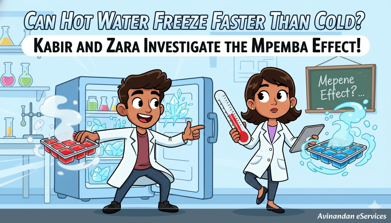 Can Hot Water Freeze Faster Than Cold?: Kabir and Zara Investigate the Mpemba Effect!