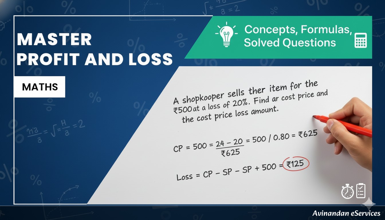 RRB NTPC & Group D Maths: Master Profit and Loss – Concepts, Formulas, and Solved Questions for Exam Success