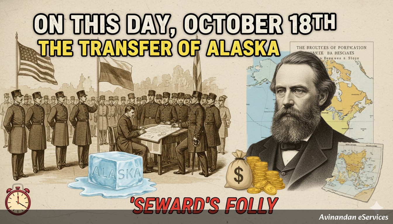 On This Day, October 18th: The Transfer of Alaska and 'Seward's Folly'