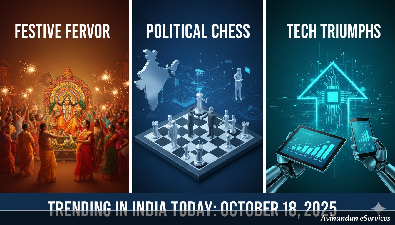 Trending in India Today: Festive Fervor, Political Chess, and Tech Triumphs on October 18, 2025