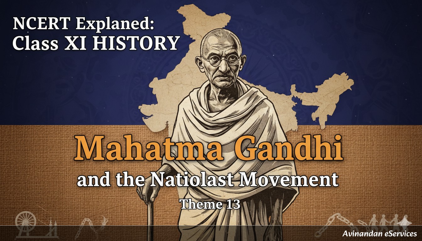 NCERT Explained: Class XII History, Theme 13 - Mahatma Gandhi and the Nationalist Movement