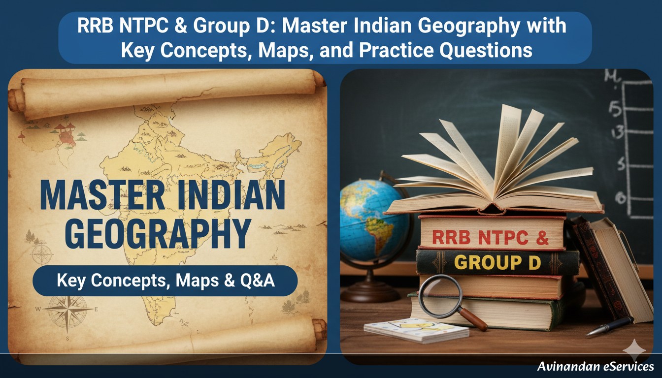 RRB NTPC & Group D: Master Indian Geography with Key Concepts, Maps, and Practice Questions