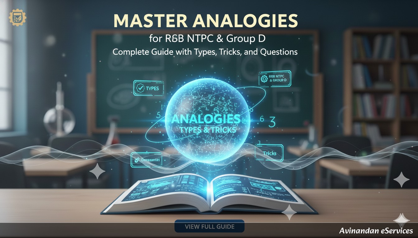Master Analogies for RRB NTPC & Group D: Complete Guide with Types, Tricks, and Solved Questions