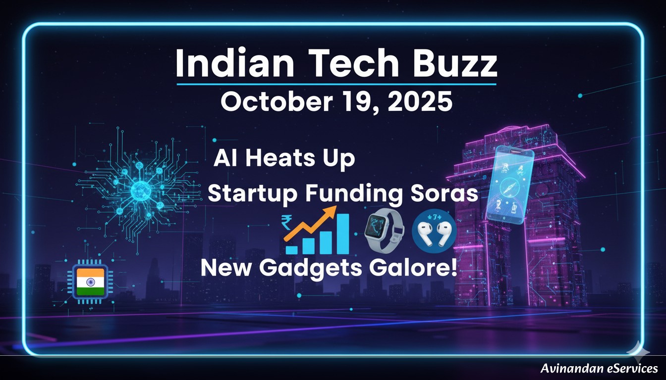 Indian Tech Buzz October 19, 2025: AI Heats Up, Startup Funding Soars, and New Gadgets Galore!