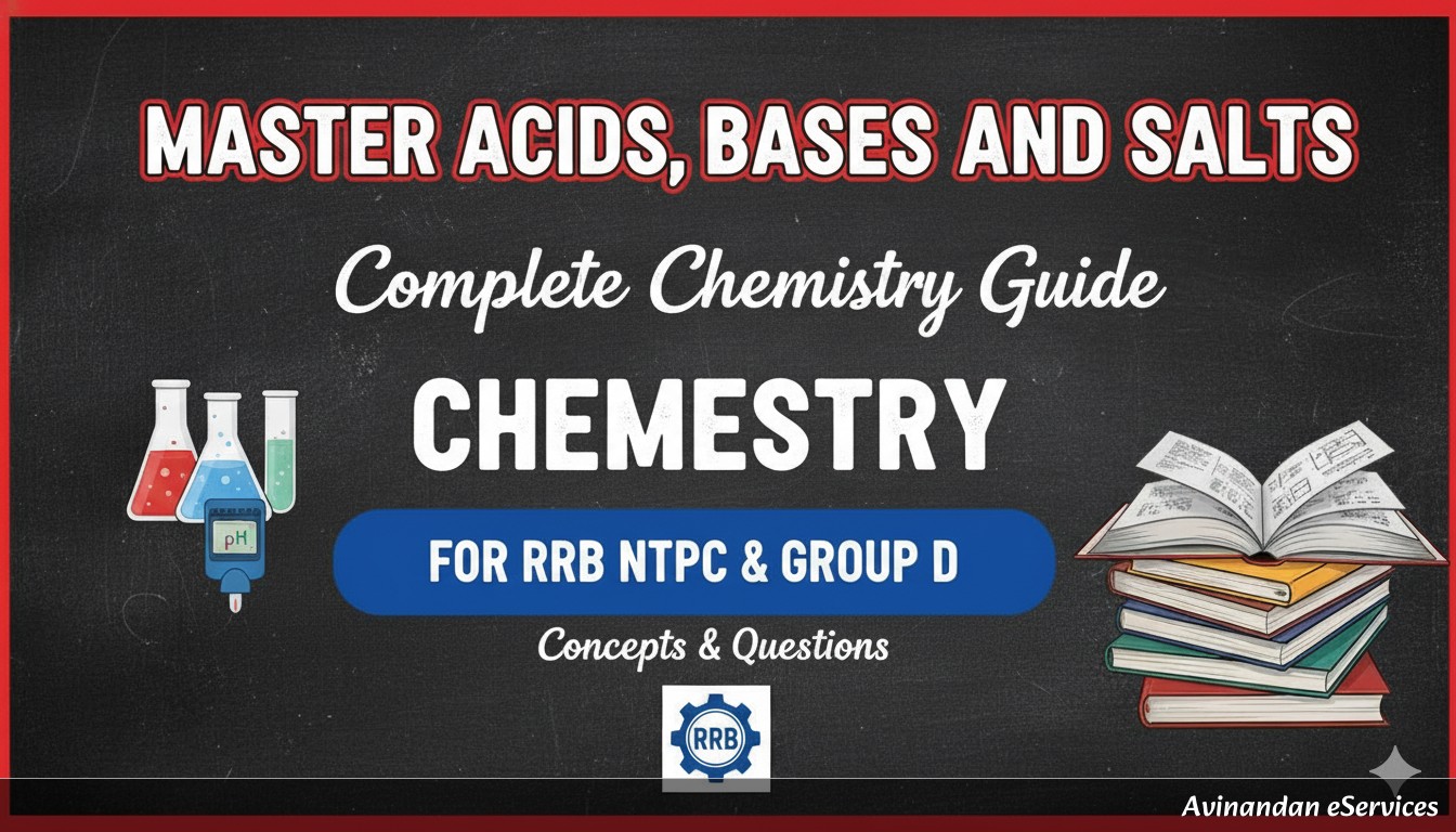 Master Acids, Bases, and Salts for RRB NTPC & Group D: Complete Chemistry Guide with Concepts & Questions
