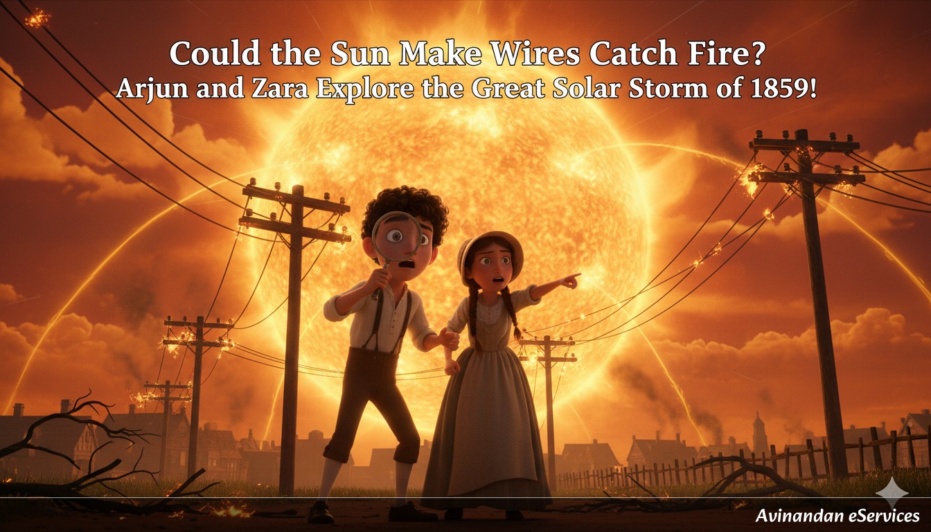 Could the Sun Make Wires Catch Fire?: Arjun and Zara Explore the Great Solar Storm of 1859!