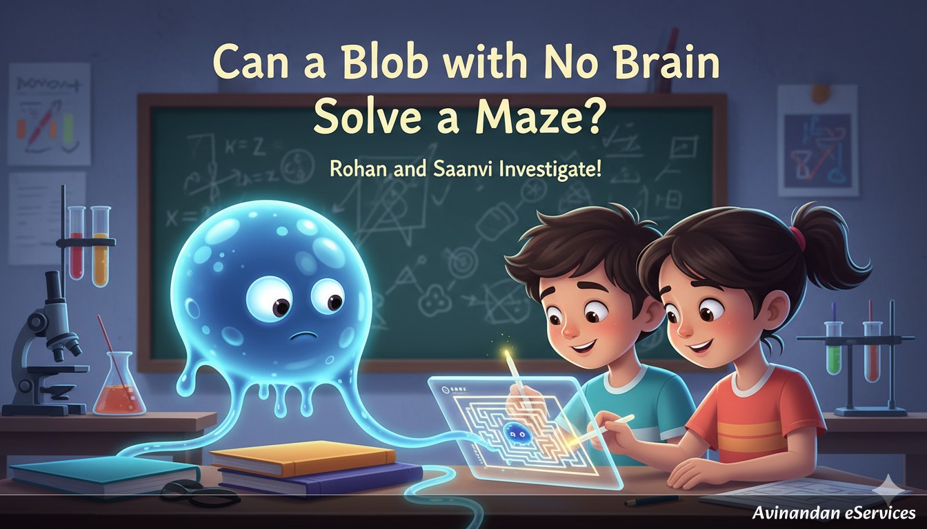 Can a Blob with No Brain Solve a Maze?: Rohan and Saanvi Investigate!