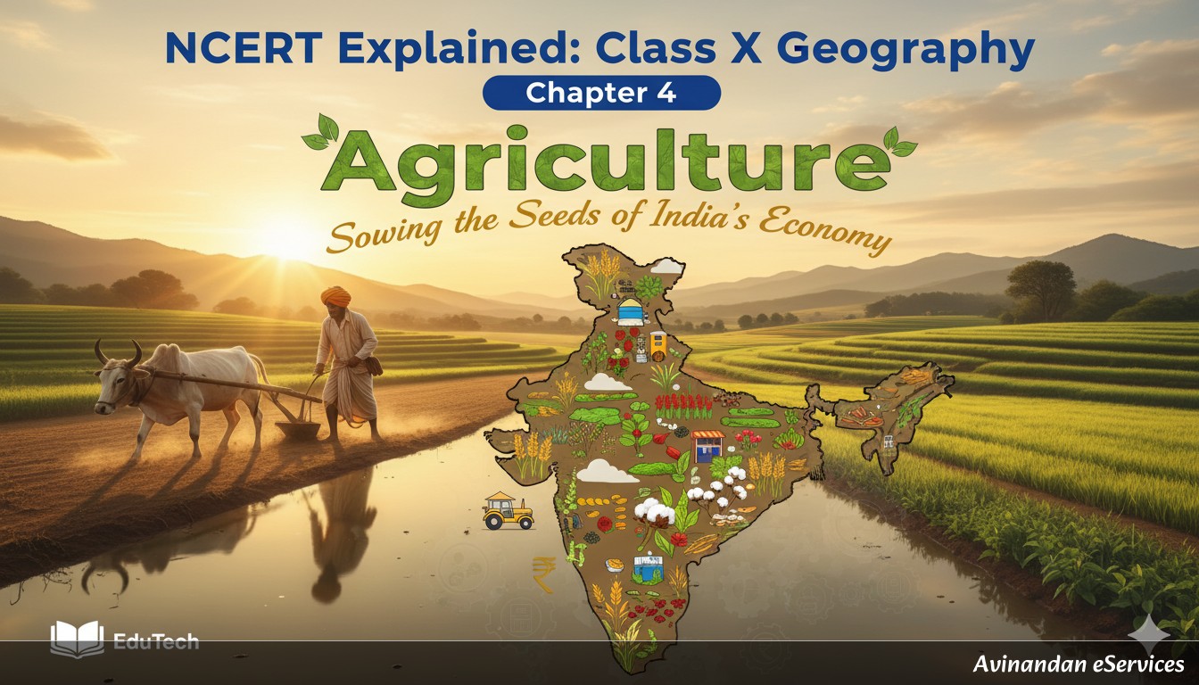NCERT Explained: Class X Geography, Chapter 4 - Agriculture: Sowing the Seeds of India's Economy