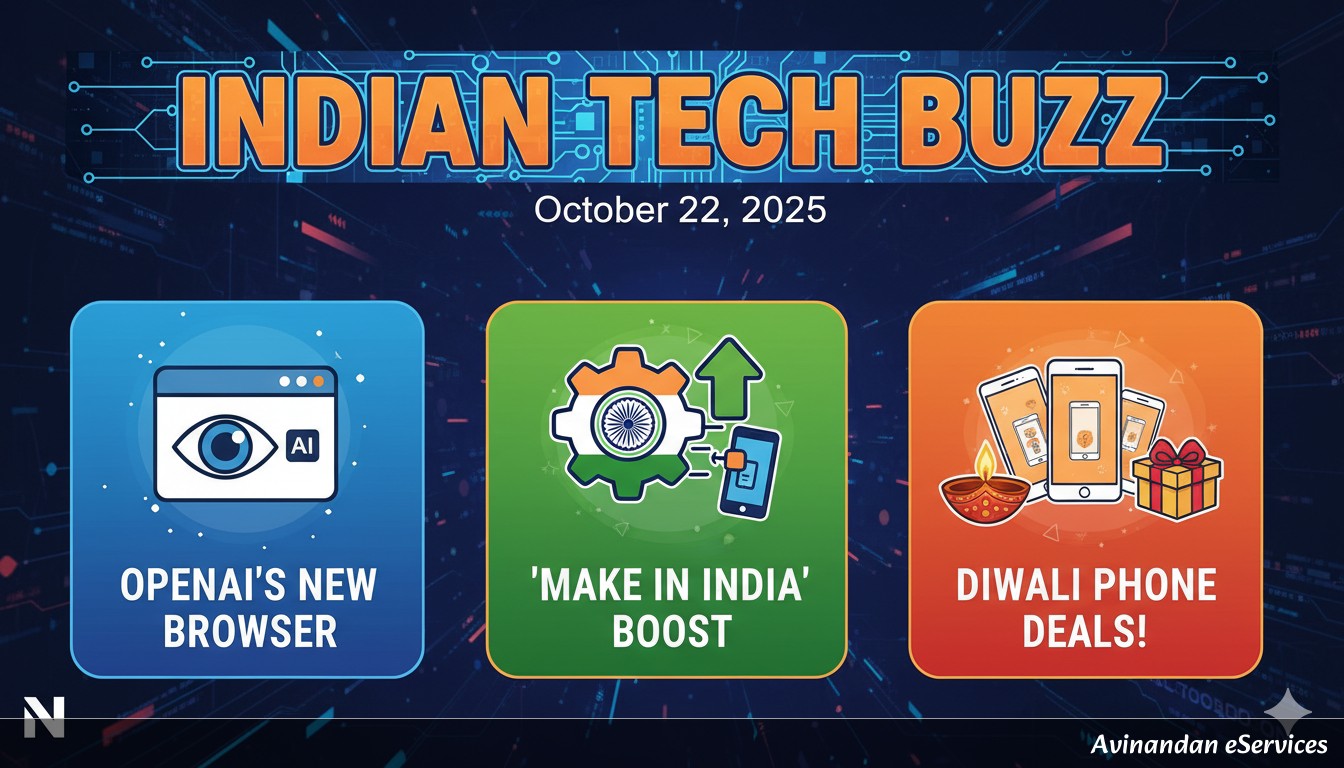 Indian Tech Buzz October 22, 2025: OpenAI's New Browser, 'Make in India' Boost & Diwali Phone Deals!