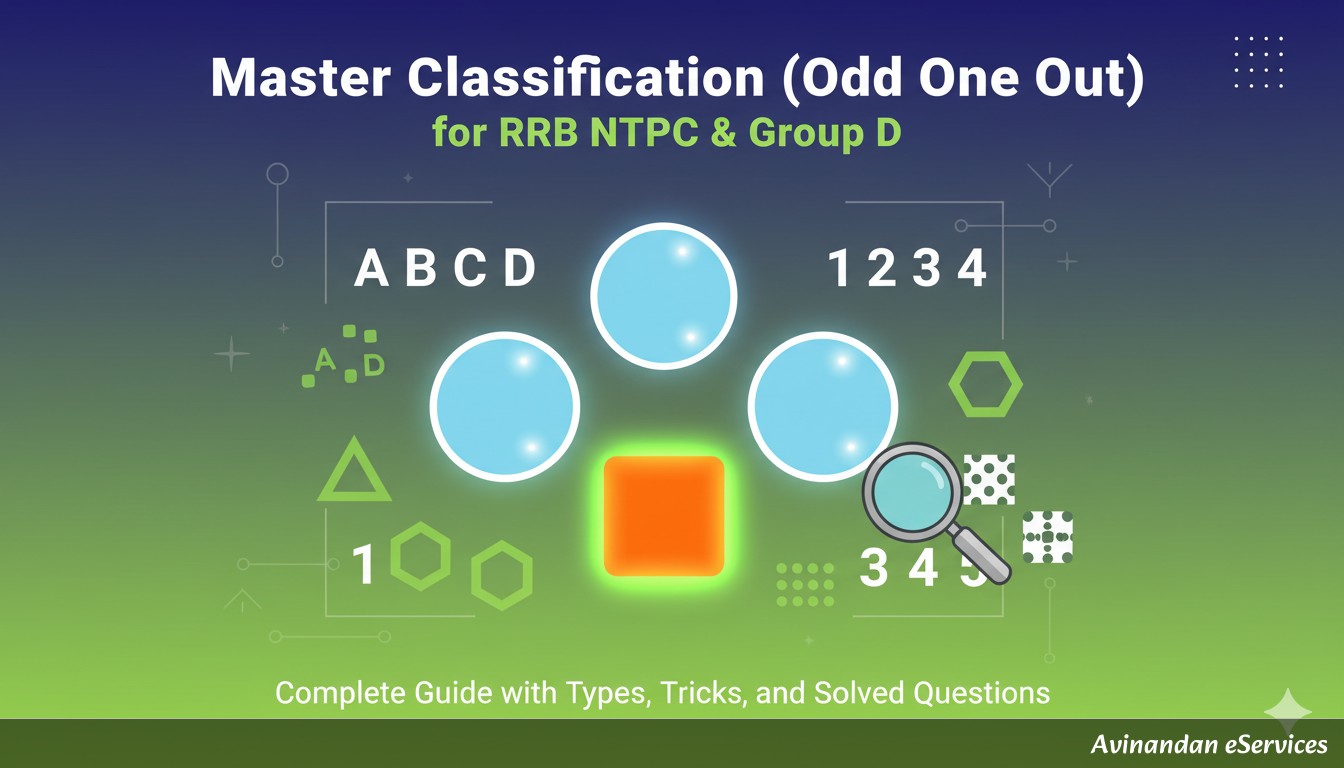 Master Classification (Odd One Out) for RRB NTPC & Group D: Complete Guide with Types, Tricks, and Solved Questions