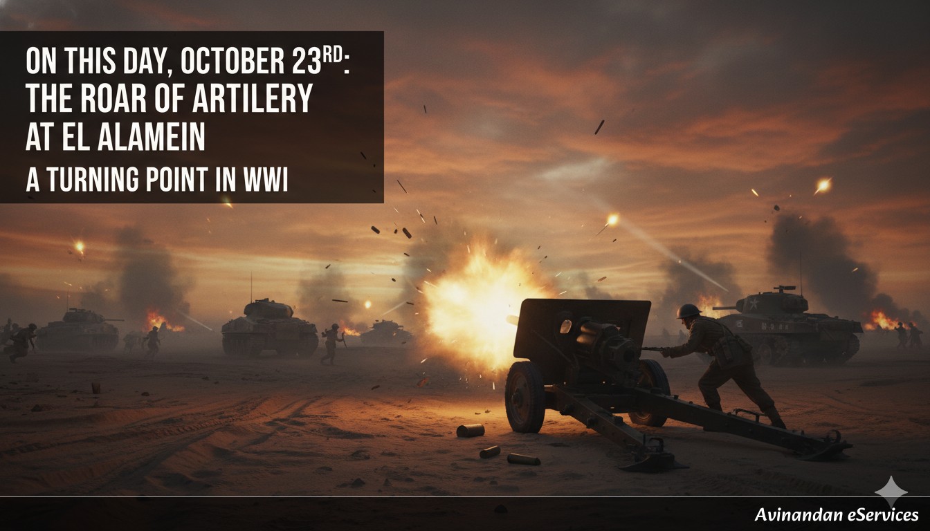 On This Day, October 23rd: The Roar of Artillery at El Alamein, a Turning Point in WWII
