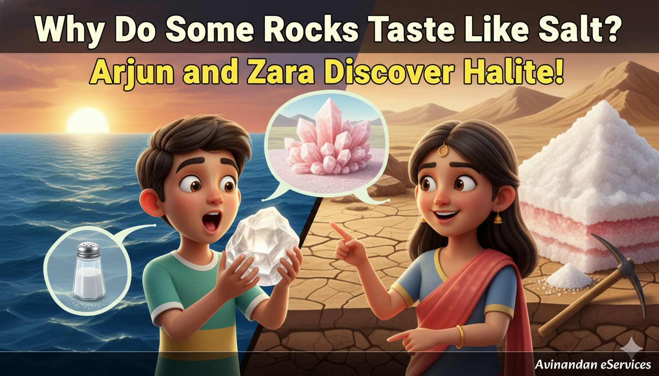 Why Do Some Rocks Taste Like Salt?: Arjun and Zara Discover Halite!
