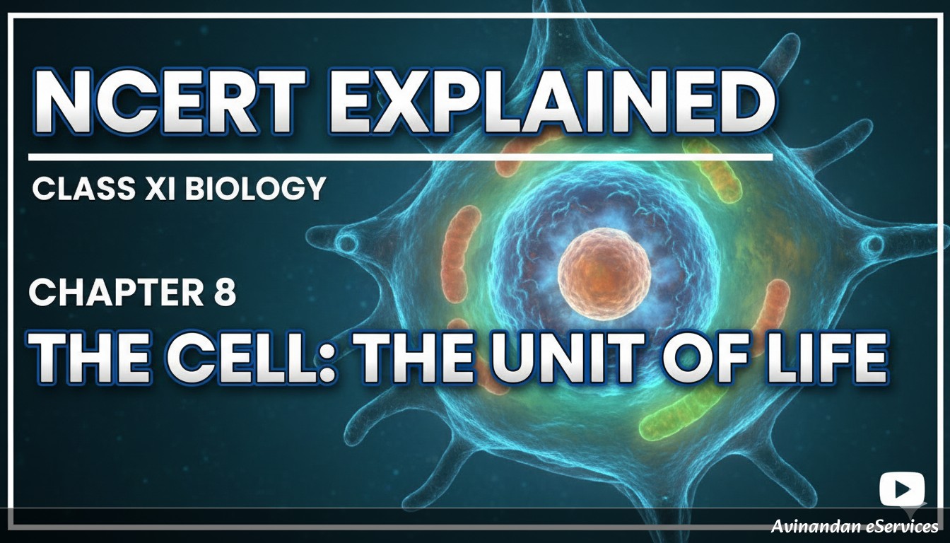 NCERT Explained: Class XI Biology, Chapter 8 - The Cell: The Unit of Life