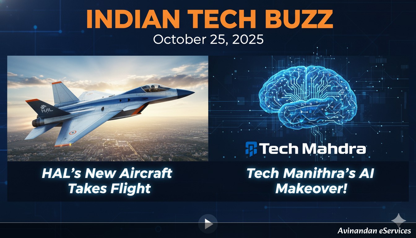 Indian Tech Buzz October 25, 2025: HAL's New Aircraft Takes Flight, Tech Mahindra's AI Makeover!
