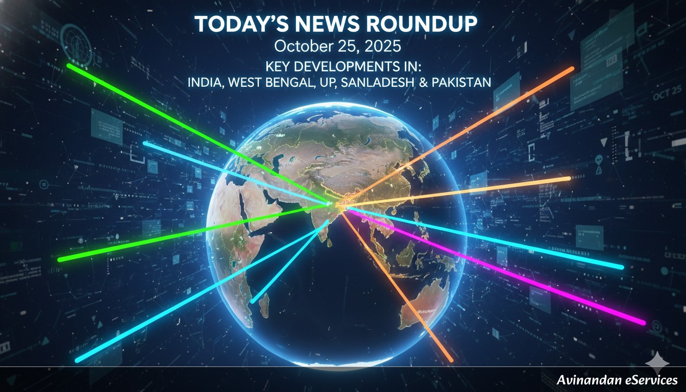 Today's News Roundup: October 25, 2025 - Key Developments in India, West Bengal, UP, Assam, Bangladesh, and Pakistan