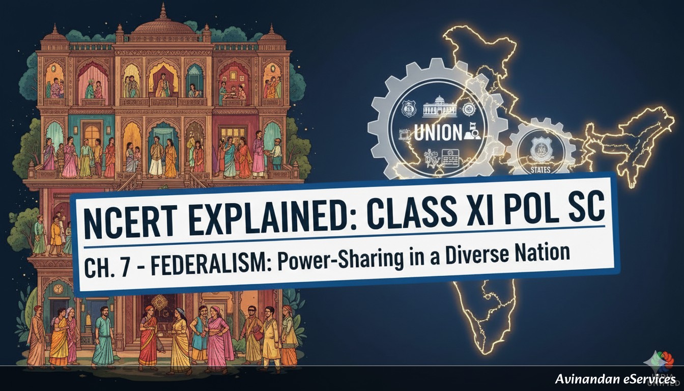 NCERT Explained: Class XI Political Science, Chapter 7 - Federalism: Power-Sharing in a Diverse Nation