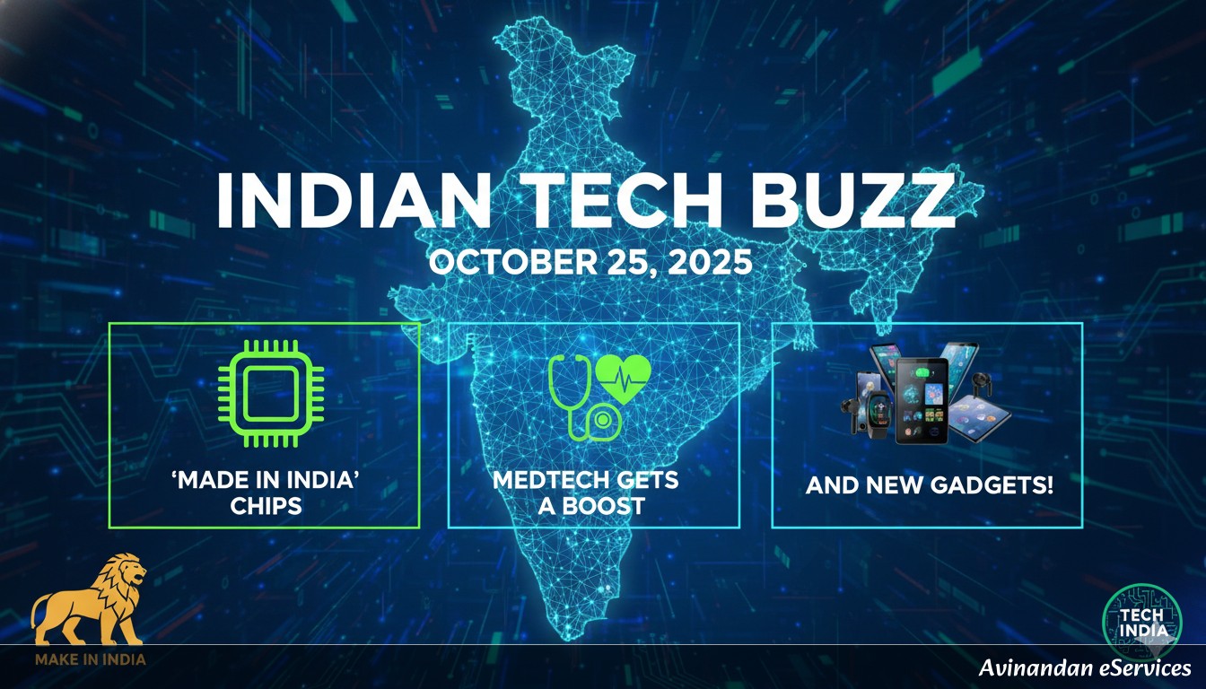 Indian Tech Buzz October 25, 2025: 'Made in India' Chips, MedTech Gets a Boost, and New Gadgets!