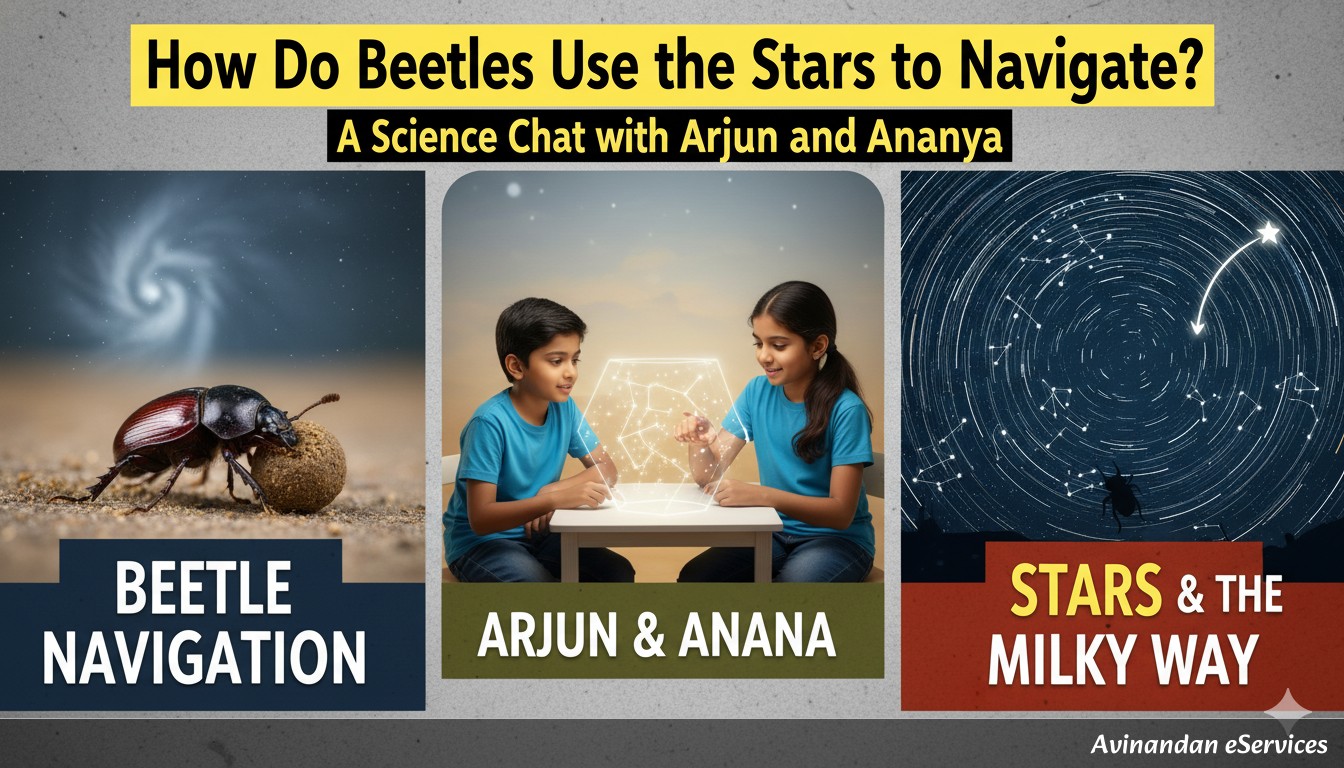 How Do Beetles Use the Stars to Navigate?: A Science Chat with Arjun and Ananya