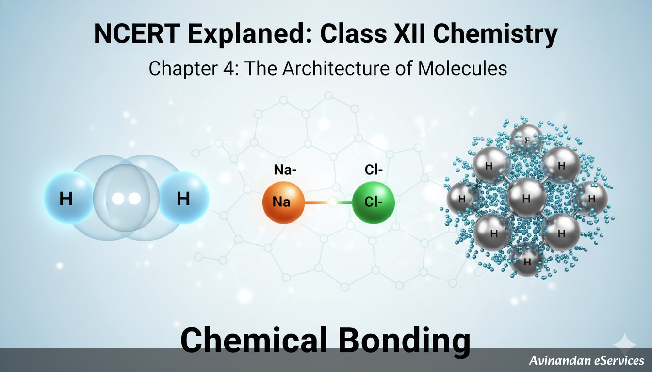 NCERT Explained: Class XI Chemistry, Chapter 4 - The Architecture of Molecules: Chemical Bonding