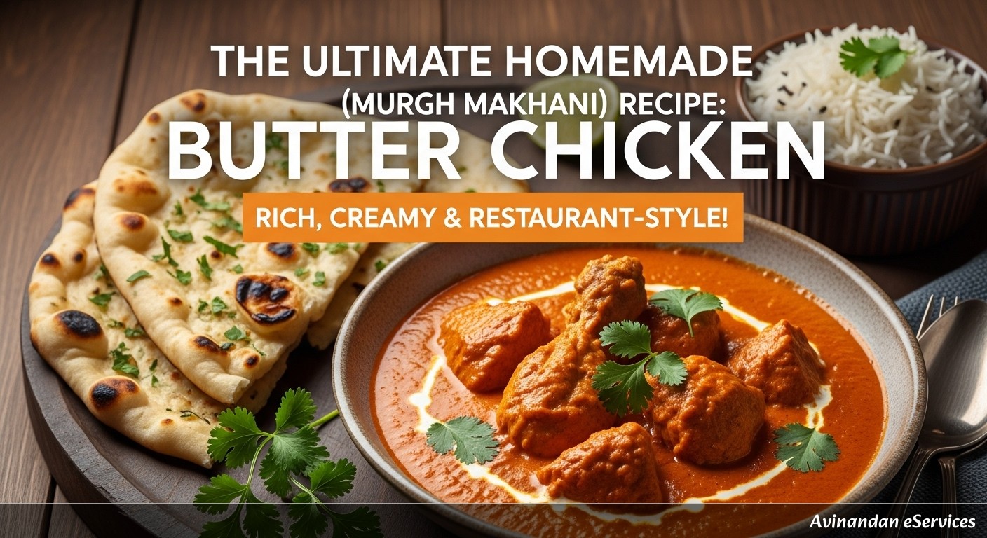 The Ultimate Homemade Butter Chicken (Murgh Makhani) Recipe: Rich, Creamy & Restaurant-Style!