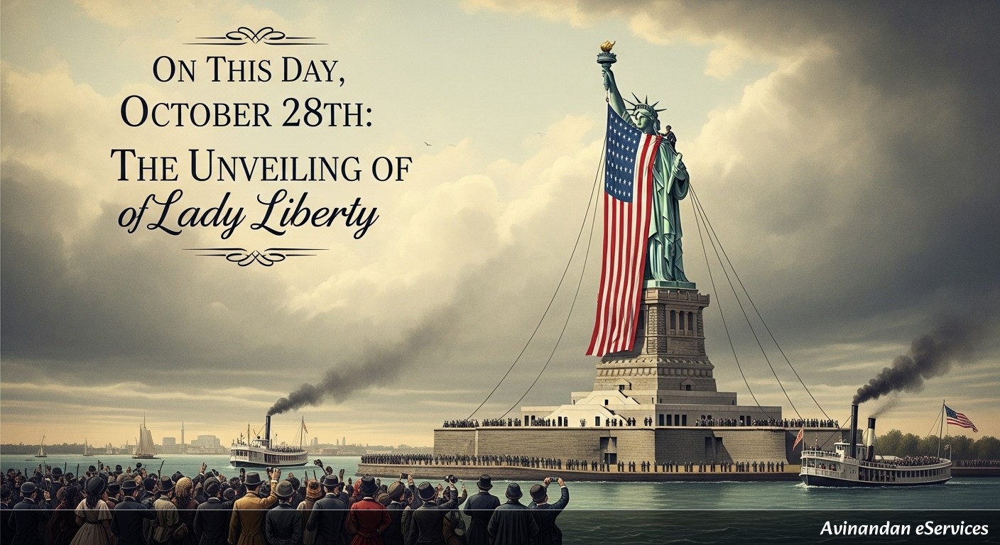 On This Day, October 28th: The Unveiling of Lady Liberty