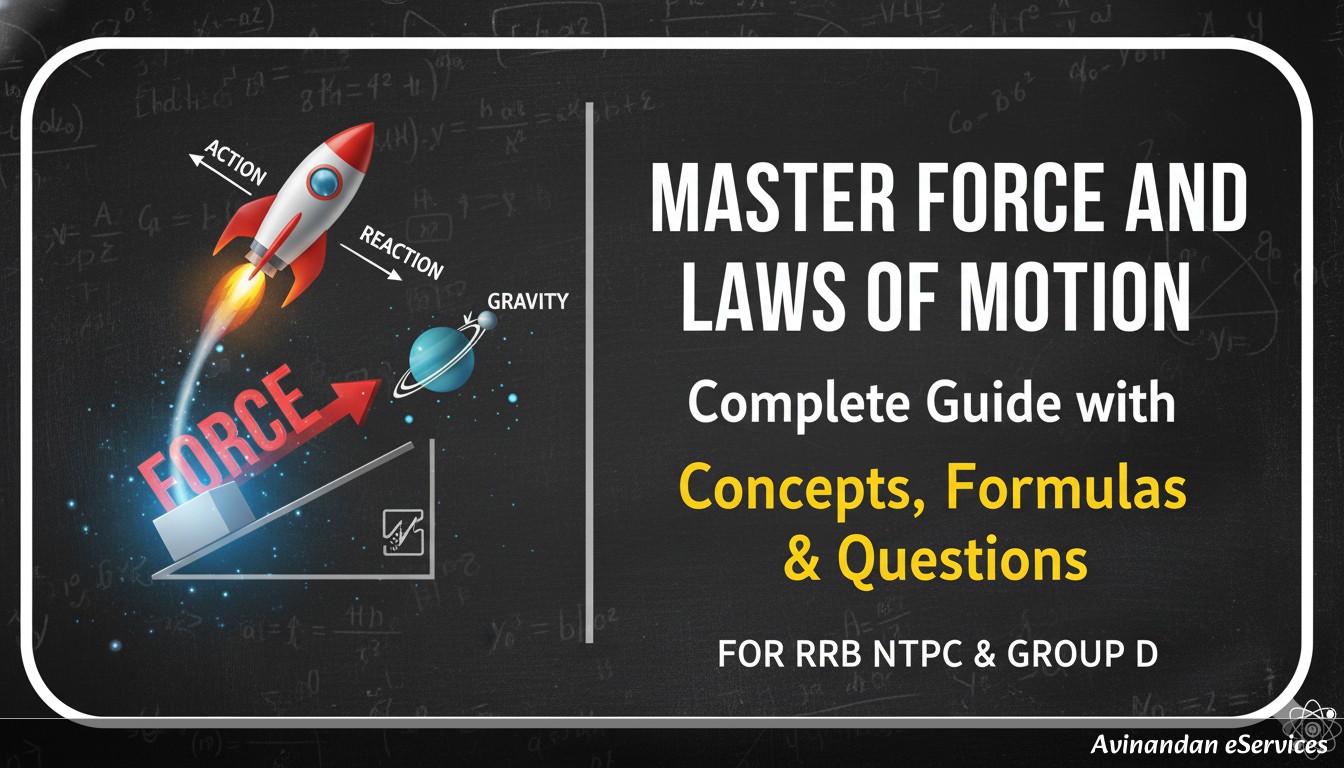Master Force and Laws of Motion for RRB NTPC & Group D: Complete Guide with Concepts, Formulas & Questions