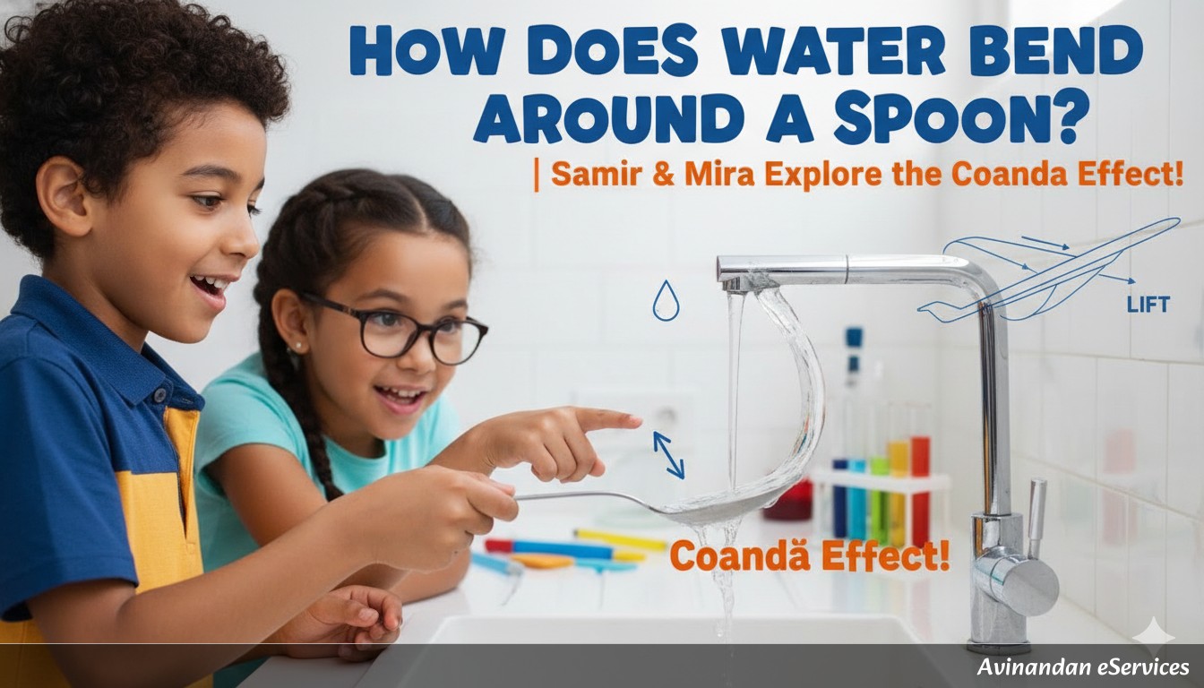 How Does Water Bend Around a Spoon?: Samir and Mira Explore the Coanda Effect!