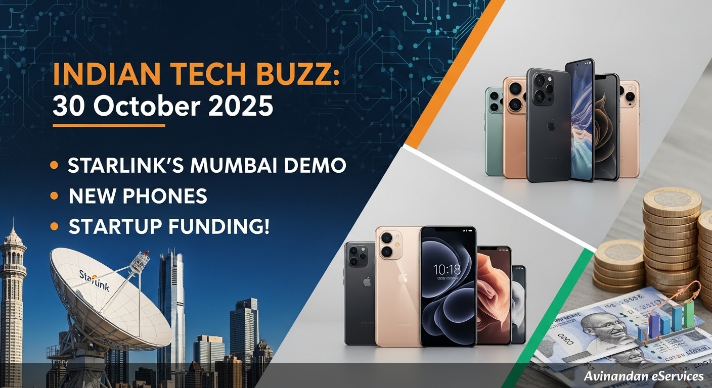 Indian Tech Buzz: 30 October 2025 - Starlink's Mumbai Demo, New Phones & Startup Funding!