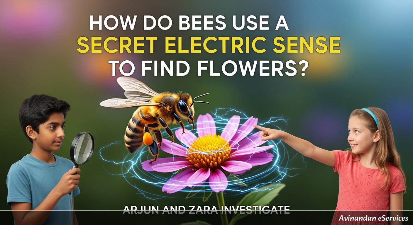 How Do Bees Use a Secret Electric Sense to Find Flowers?: Arjun and Zara Investigate