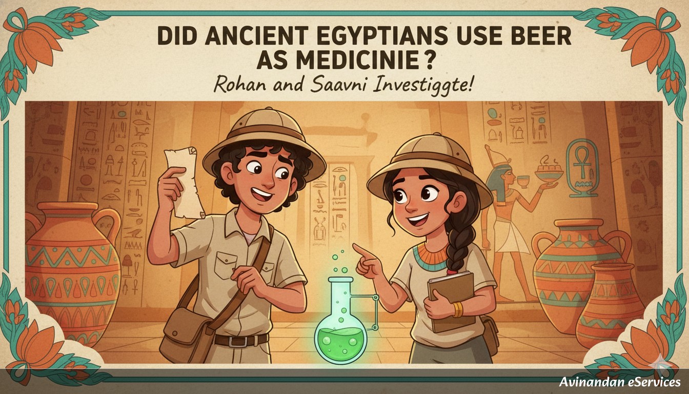 Did Ancient Egyptians Use Beer as Medicine?: Rohan and Saanvi Investigate!