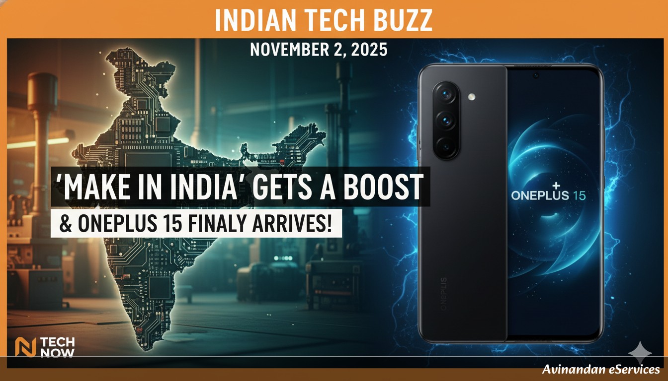 Indian Tech Buzz November 2, 2025: 'Make in India' Gets a Boost & OnePlus 15 Finally Arrives!