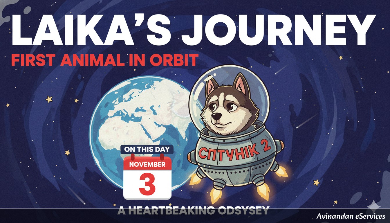 On This Day, November 3rd: The Heartbreaking Journey of Laika, the First Animal to Orbit Earth
