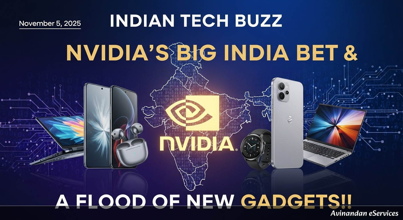Indian Tech Buzz | November 5, 2025: NVIDIA's Big India Bet & A Flood of New Gadgets!