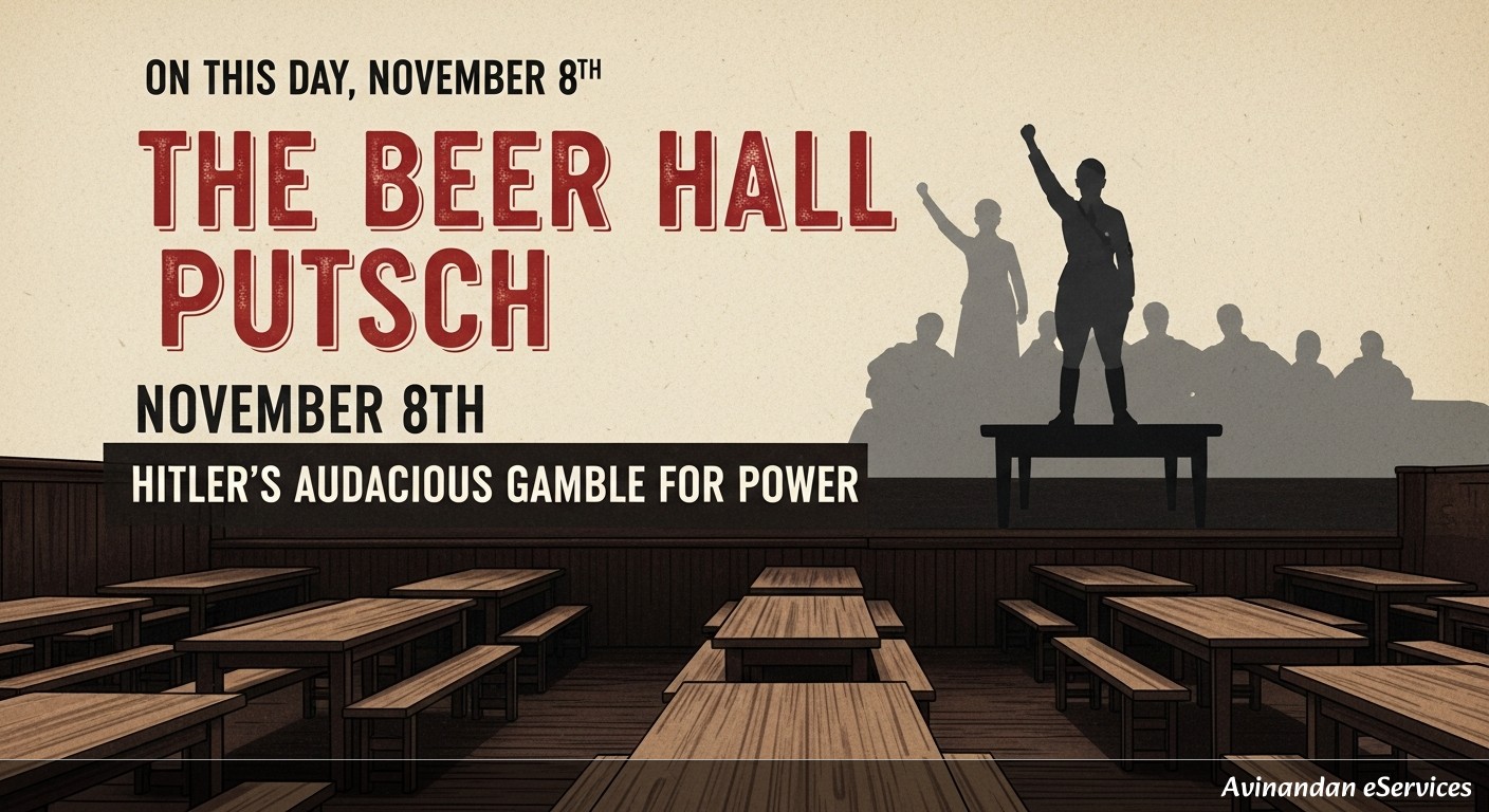 On This Day, November 8th: The Beer Hall Putsch - Hitler's Audacious Gamble for Power