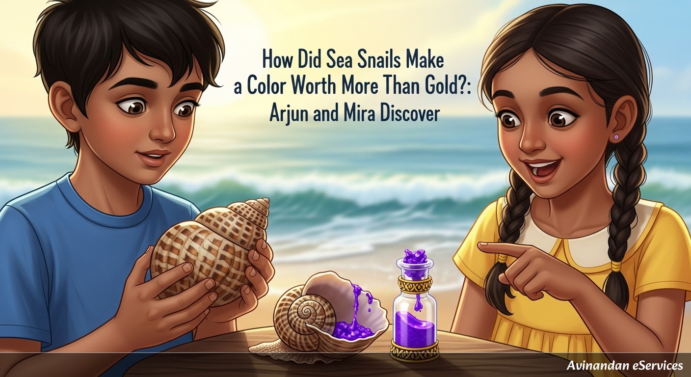 How Did Sea Snails Make a Color Worth More Than Gold?: Arjun and Mira Discover