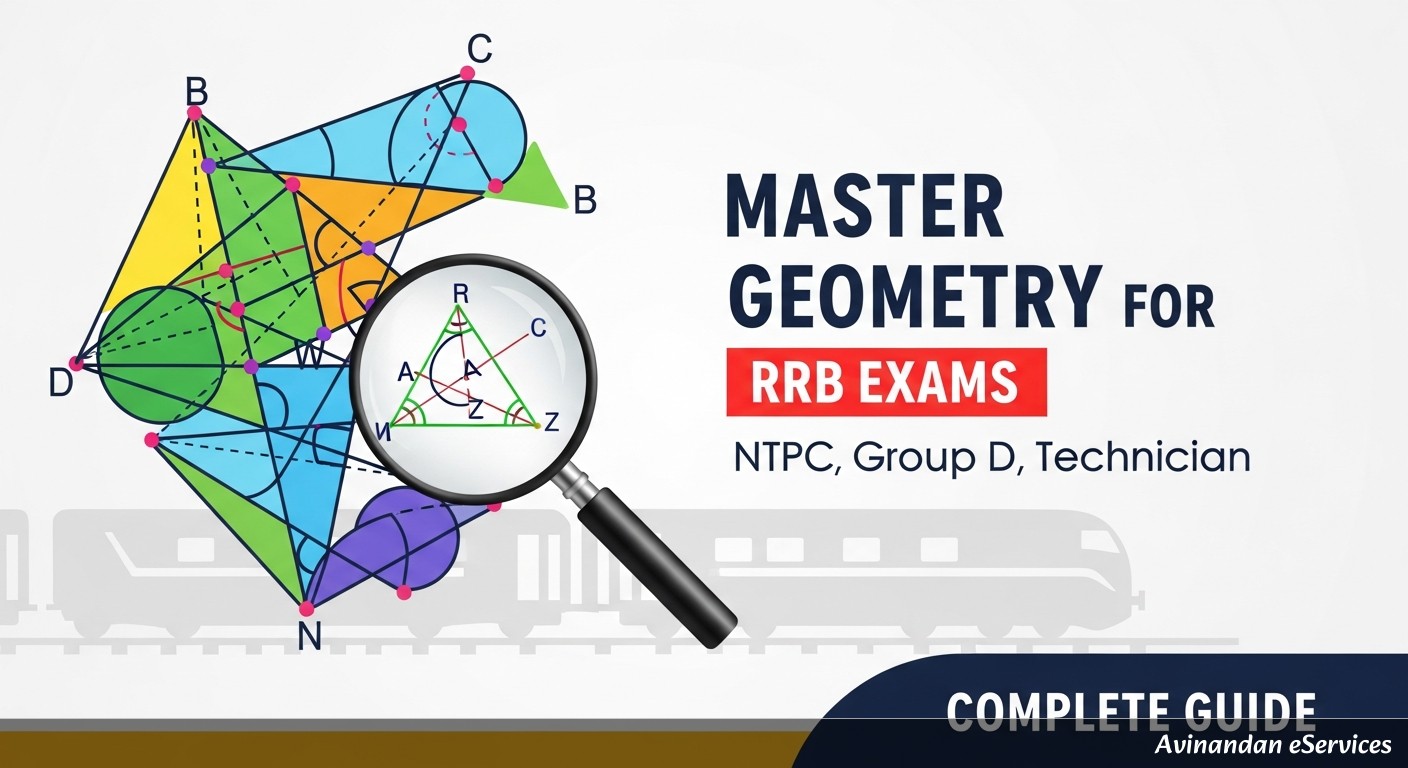 Master Geometry for RRB Exams (NTPC, Group D, Technician): Complete Guide to Lines, Angles, Triangles & Circles