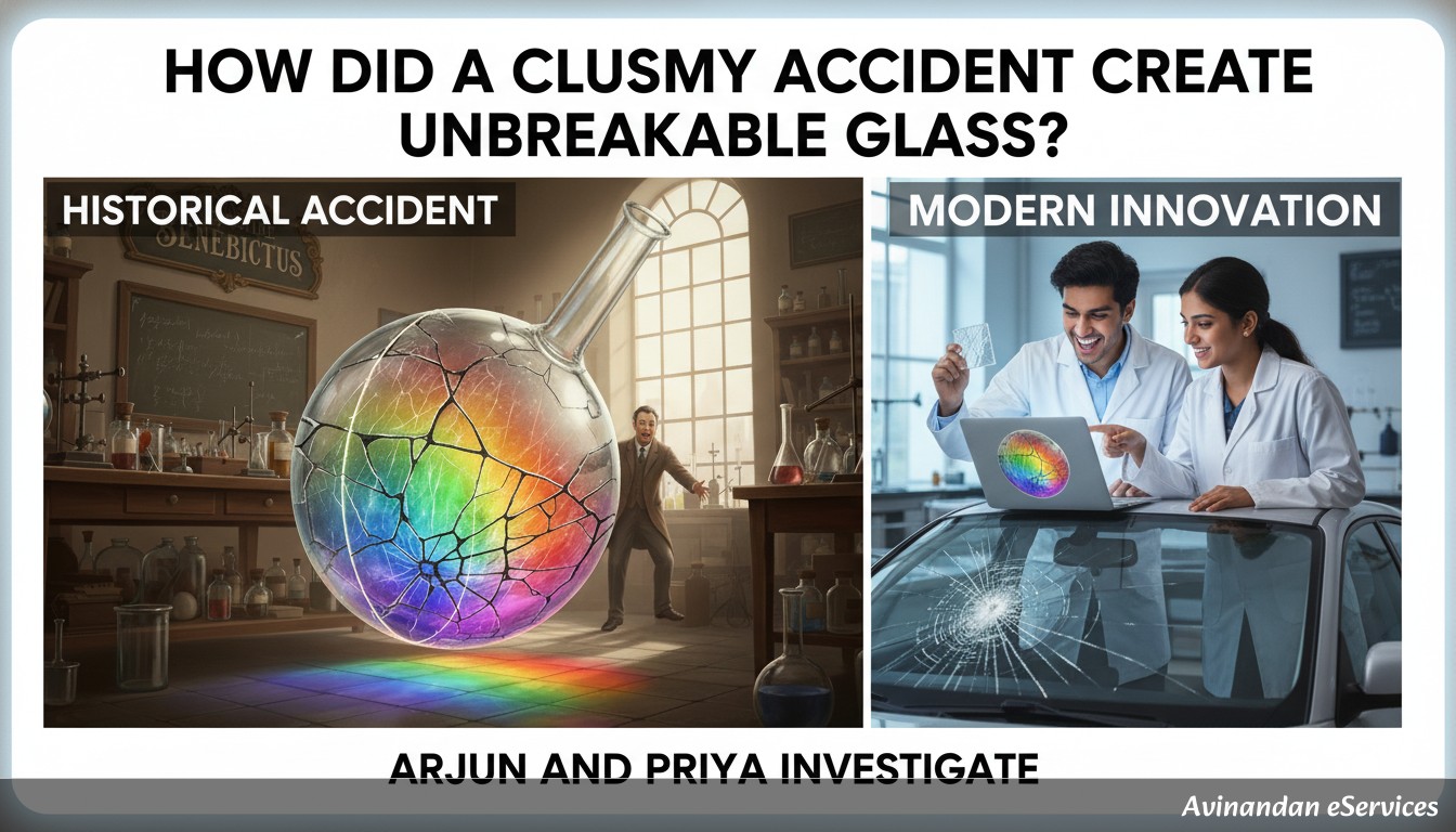 How Did a Clumsy Accident Create Unbreakable Glass?: Arjun and Priya Investigate