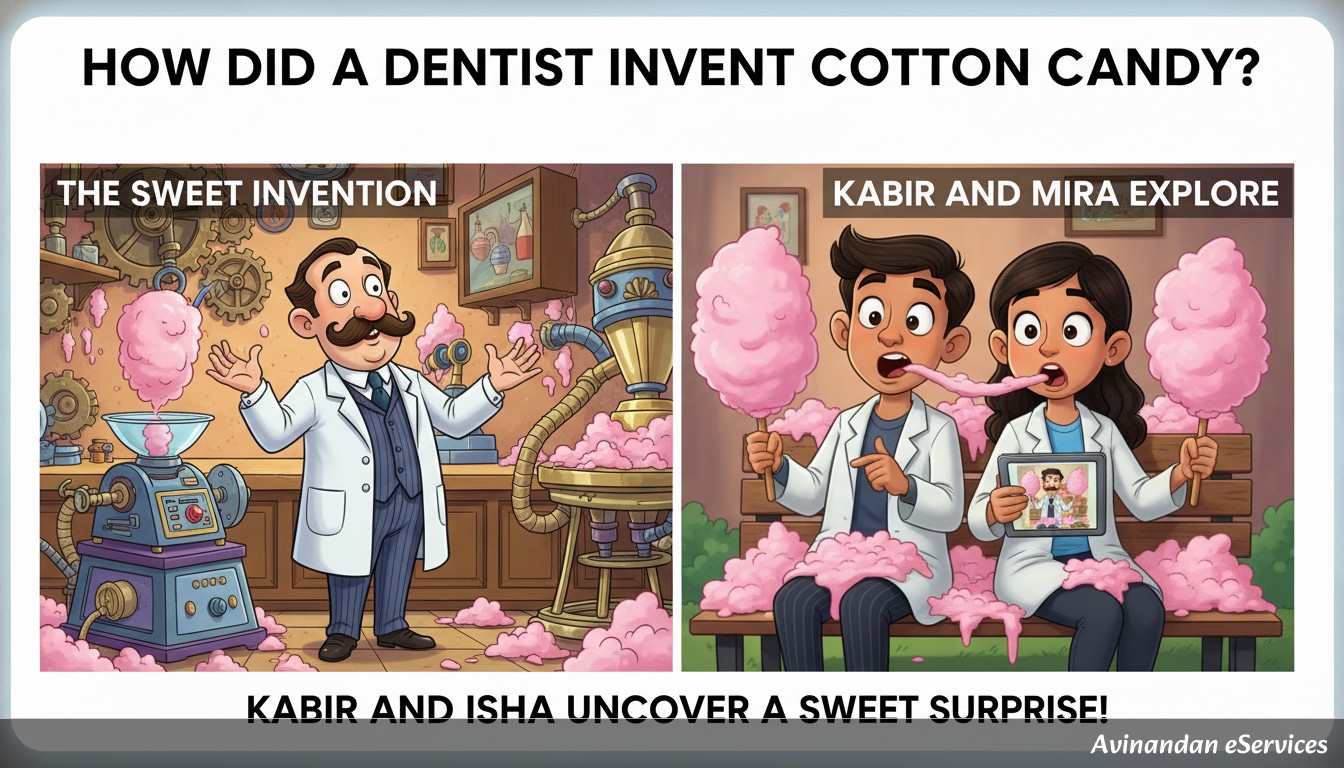 How Did a Dentist Invent Cotton Candy?: Kabir and Isha Uncover a Sweet Surprise!