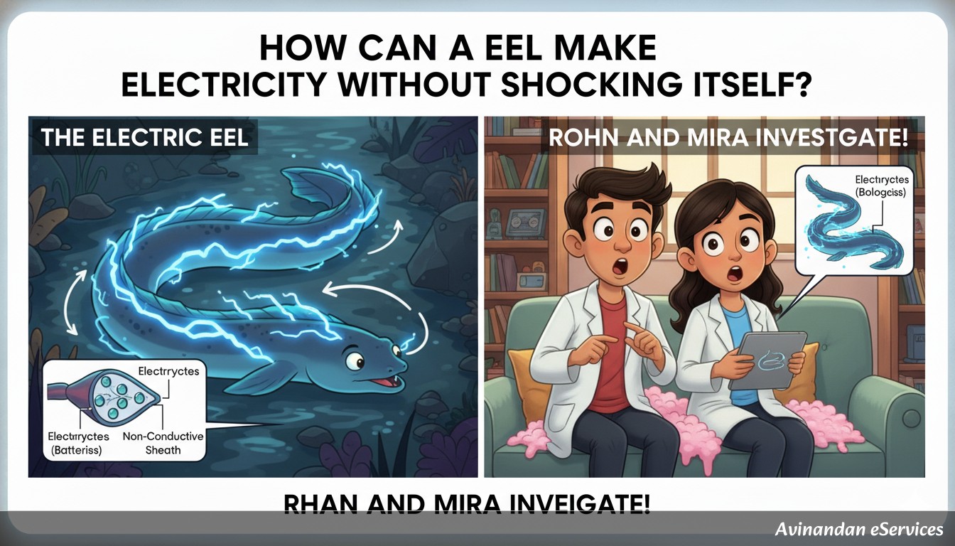 How Can an Eel Make Electricity Without Shocking Itself?: Rohan and Mira Investigate!